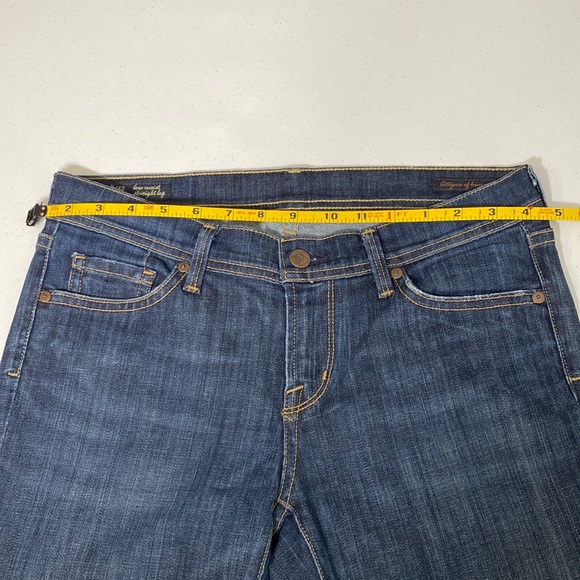 Citizens Of Humanity Women’s Dark Wash Low Waist Straight Leg Jeans Size 28 - Picture 15 of 17